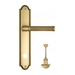Дверная ручка Venezia "IMPERO" на планке PL98, французское золото (wc)