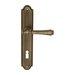 Дверная ручка Extreza 'PIERO' (Пиеро) 326 на планке PL03, матовая бронза (key)