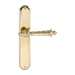 Дверная ручка Extreza 'DANIEL' (Даниел) 308 на планке PL01, полированное золото