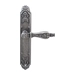 Дверная ручка на планке Melodia 465/Siracusa, античное серебро