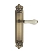 Дверная ручка Venezia "COLOSSEO" на планке PL96, матовая бронза
