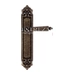 Дверная ручка Extreza 'LEON' (Леон) 303 на планке PL02, античная бронза