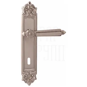 Дверная ручка на планке Melodia 246/229 'Nike' серебро (key)