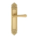 Дверная ручка Extreza 'PIERO' (Пиеро) 326 на планке PL02, матовое золото (PASS)