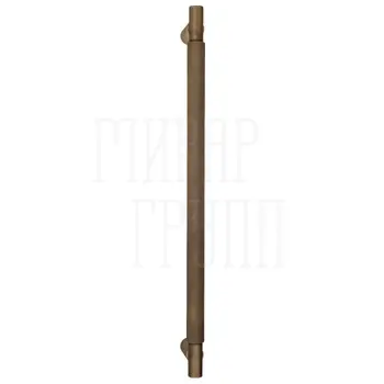 Дверная ручка-скоба Fratelli Cattini 'UNA X' 450мм (400мм) матовая бронза