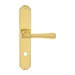 Дверная ручка Extreza 'PIERO' (Пиеро) 326 на планке PL01, полированное золото (wc)