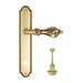 Дверная ручка Venezia "FLORENCE" на планке PL98, французское золото (wc)