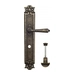 Дверная ручка Venezia "VIGNOLE" на планке PL97, античная бронза (wc)