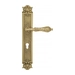 Дверная ручка Venezia "MONTE CRISTO" на планке PL97, полированная латунь (cyl)