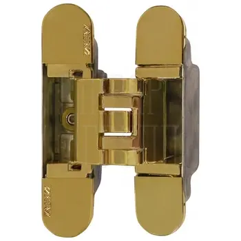 Петля дверная скрытая KubiKuadra K3000 DXSX для дверей с притвором до 10 мм (45/60 кг) золото