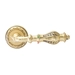 Дверная ручка Extreza 'Evita' (Эвита) 301 на круглой розетке R02, французское золото