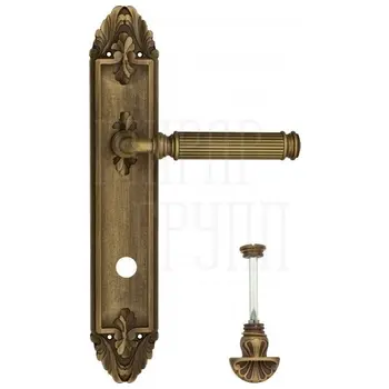 Дверная ручка Venezia 'MOSCA' на планке PL90 матовая бронза (wc-4)