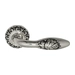 Дверная ручка на розетке Venezia "CASANOVA" D4, натуральное серебро
