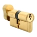 Цилиндр Morelli (50 мм/20+10+20) ключ-вертушка, золото