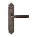 Дверная ручка на планке Melodia 290/229 Ranja, античное серебро (wc)