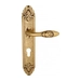 Дверная ручка Venezia "CASANOVA" на планке PL90, французское золото (cyl)