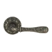 Дверная ручка Extreza 'Carrera' (Каррера) 321 на круглой розетке R04, античное серебро