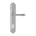 Дверная ручка Extreza 'PIERO' (Пиеро) 326 на планке PL03, полированный хром (key)