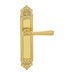 Дверная ручка Extreza 'PIERO' (Пиеро) 326 на планке PL02, полированное золото