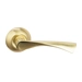 Дверная ручка на круглой розетке BUSSARE 'CLASSICO' A-01-10, матовое золото