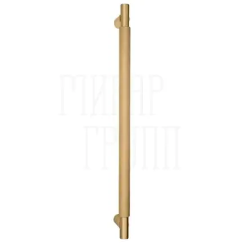 Дверная ручка-скоба Fratelli Cattini 'UNA X' 450мм (400мм) матовая латунь
