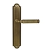 Дверная ручка Extreza 'BENITO' (Бенито) 307 на планке PL03, матовая бронза (PASS)