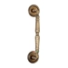 Ручка дверная скоба Extreza 'Petra' (Петра) 250 мм (205 мм) на круглых розетках R05, матовая бронза