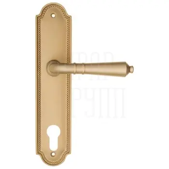 Дверная ручка Fratelli Cattini 'TOSCANA' на планке PL248 матовая латунь (cyl)