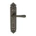 Дверная ручка Extreza 'PIERO' (Пиеро) 326 на планке PL02, античное серебро