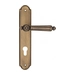 Дверная ручка Fratelli Cattini 'TORCELLO' на планке PL257 , матовая бронза (cyl)