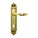 Дверная ручка на планке Melodia 243/229 'Rosa', полированная латунь (key)