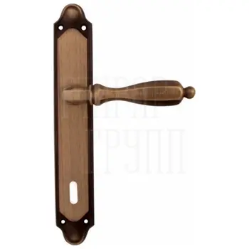 Дверная ручка на планке Melodia 298/158 'Camilla' матовая бронза (key)