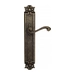 Дверная ручка Venezia "VIVALDI" на планке PL97, античная бронза