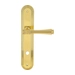 Дверная ручка Extreza 'PIERO' (Пиеро) 326 на планке PL05, полированное золото (wc)