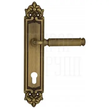 Дверная ручка Venezia 'MOSCA' на планке PL96 матовая бронза (cyl)