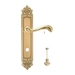 Дверная ручка Extreza 'NINA' (Нина) 317 на планке PL02, полированное золото (wc)