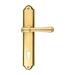 Дверная ручка Extreza 'PIERO' (Пиеро) 326 на планке PL03, французское золото (cyl)
