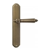 Дверная ручка Venezia 'CASTELLO' на планке PL02, матовая бронза