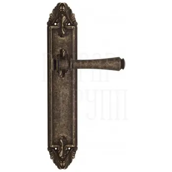 Дверная ручка Venezia 'CALLISTO' на планке PL90 античная бронза