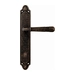 Дверная ручка на планке Melodia 293/158 'Alpha', античная бронза (wc)