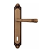 Дверная ручка на планке Melodia 293/158 'Alpha', матовая бронза (key)