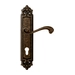 Дверная ручка на планке Melodia 225/229 'Cagliari', античная бронза (cyl)