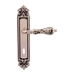 Дверная ручка на планке Melodia 229/229 "Libra", серебро 925 (cab)
