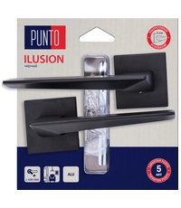 Купить Дверная ручка Punto (Пунто) на квадратной розетке "ILUSION" HD по цене 1`446 руб. в Москве