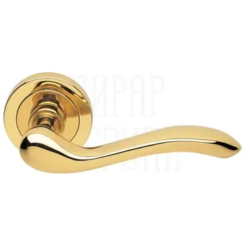 Дверные ручки на розетке Morelli Luxury 'Erica' золото