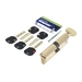 Цилиндровый механизм ключ-вертушка Mul-T-Lock (Светофор) Integrator 85 mm (30+10+45), латунь + флажок