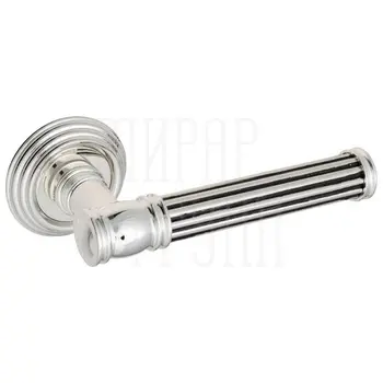 Дверная ручка на розетке Venezia 'IMPERO' D8 натуральное серебро