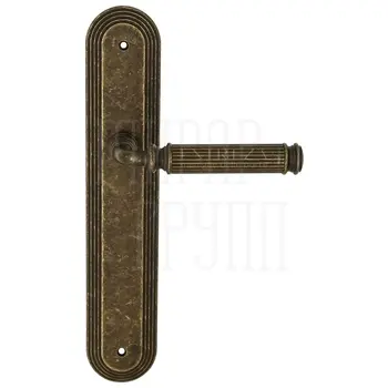 Дверная ручка Extreza 'BENITO' (Бенито) 307 на планке PL05 античная бронза