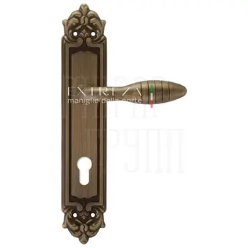 Дверная ручка Extreza 'MIREL' (Мирель) 316 на планке PL02 матовая бронза (cyl)