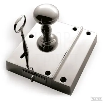 Накладной замок Nanz 7242 никель